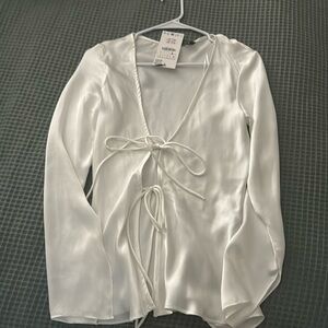 Zara satin blouse